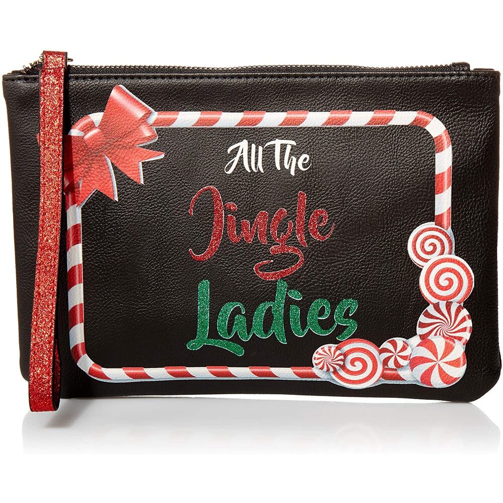 NWT Betsey Johnson Jingle Ladies Kitsch Pouch Black
